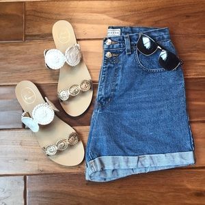 Arizona Vintage Mom Jean High Rise Denim Shorts